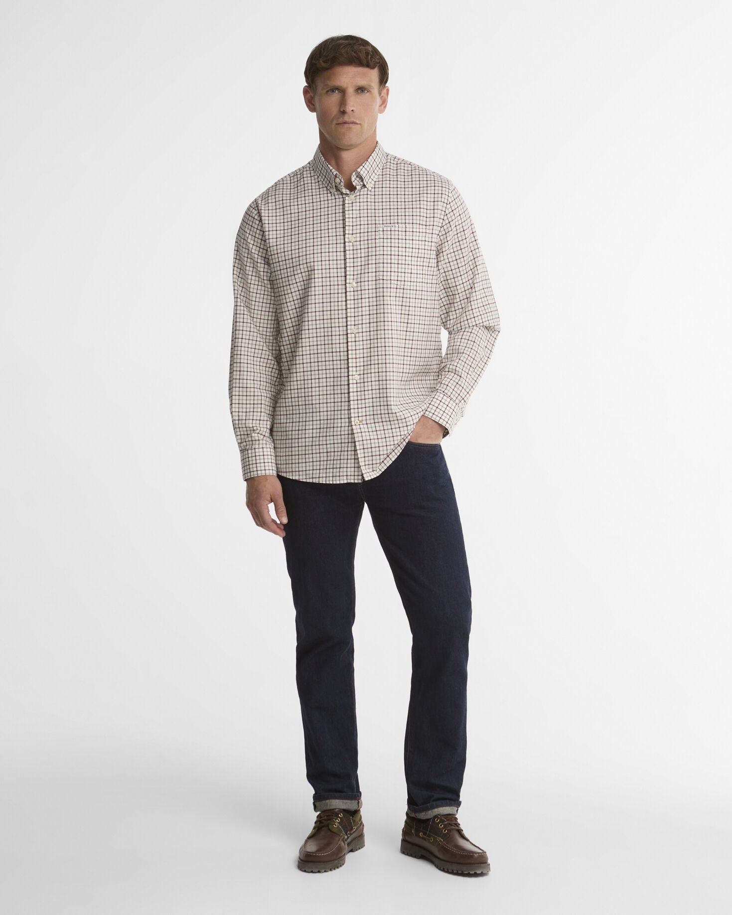 Camicia Preston Dark Bordeaux