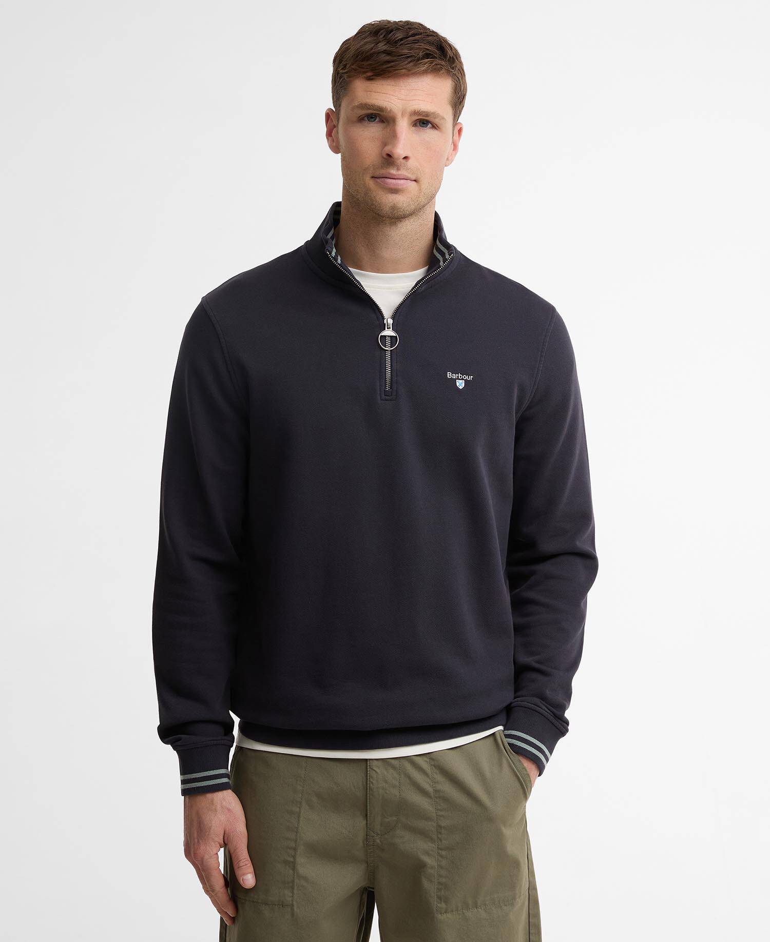 Rosford Quarter-Zip Sweatshirt Dark Navy image number 0