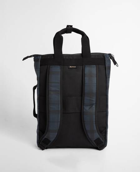 Rucksack Field Waxed Navy Tartan
