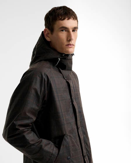 Re-Engineered Tartan Keiss Waxed Parka Muted Tartan