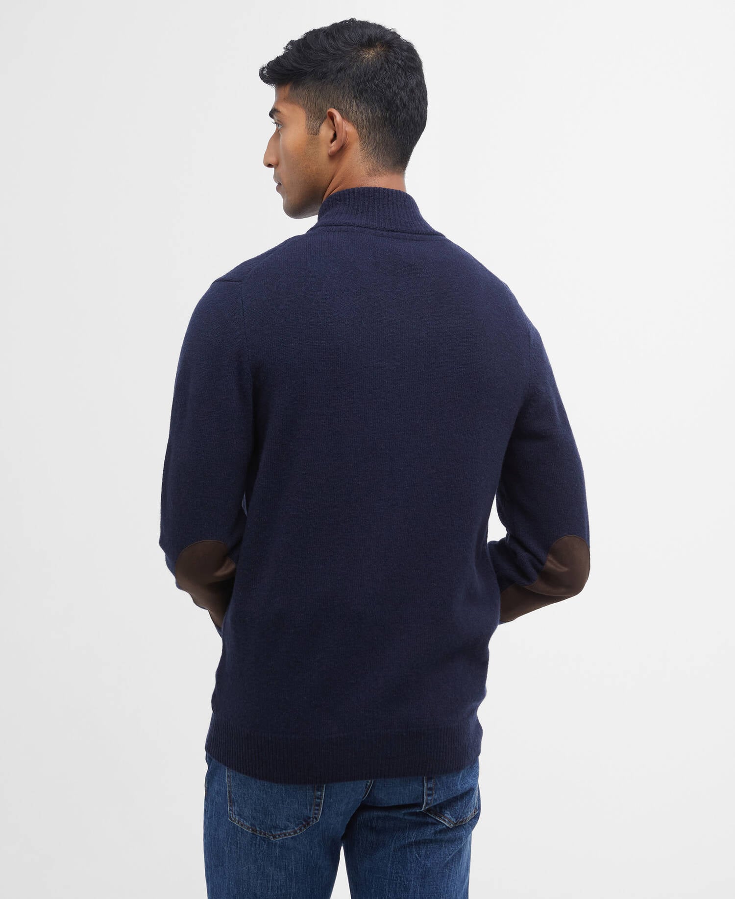 Essential Elbow-Patch Cardigan Classic Navy image number 2