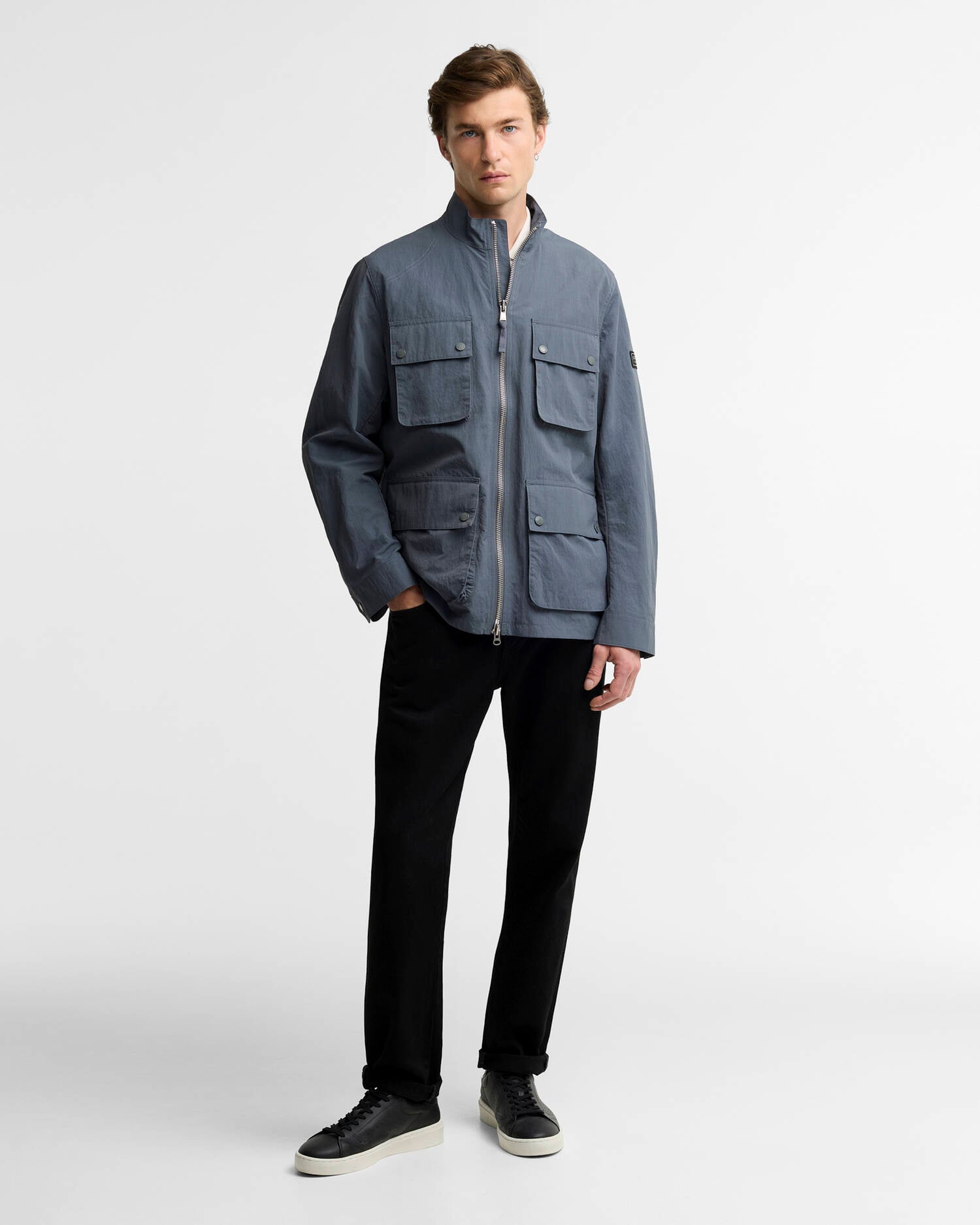 Jacke Course Showerproof Washed Charcoal image number 1