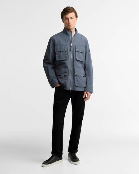 Jacke Course Showerproof Washed Charcoal