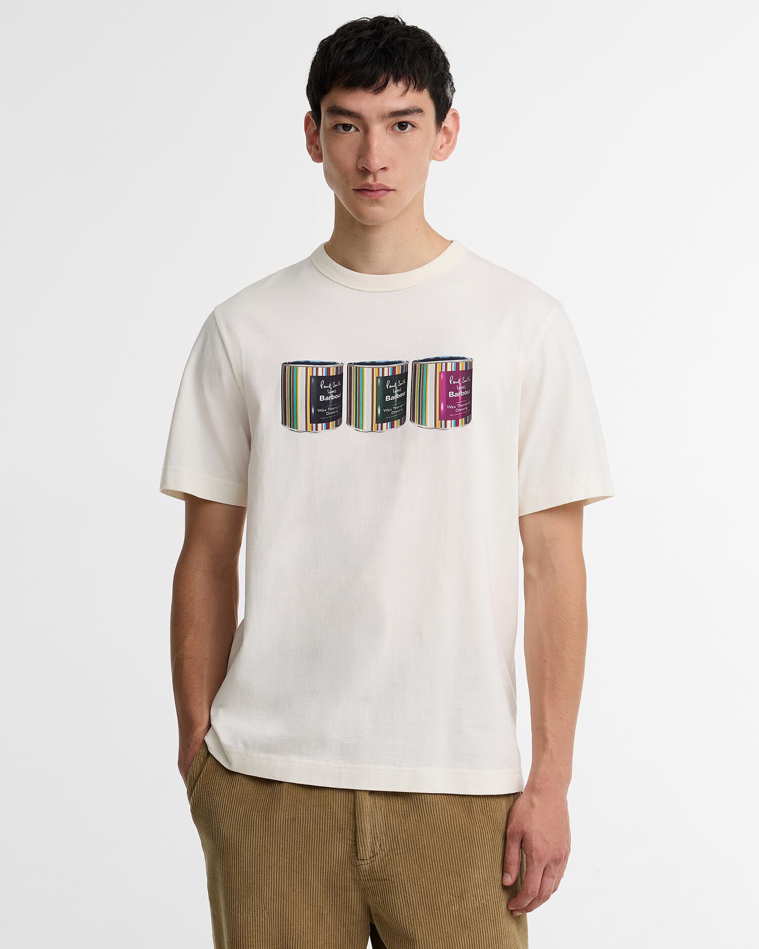 Paul Smith Loves Barbour Tinned Graphic T-Shirt Whisper White