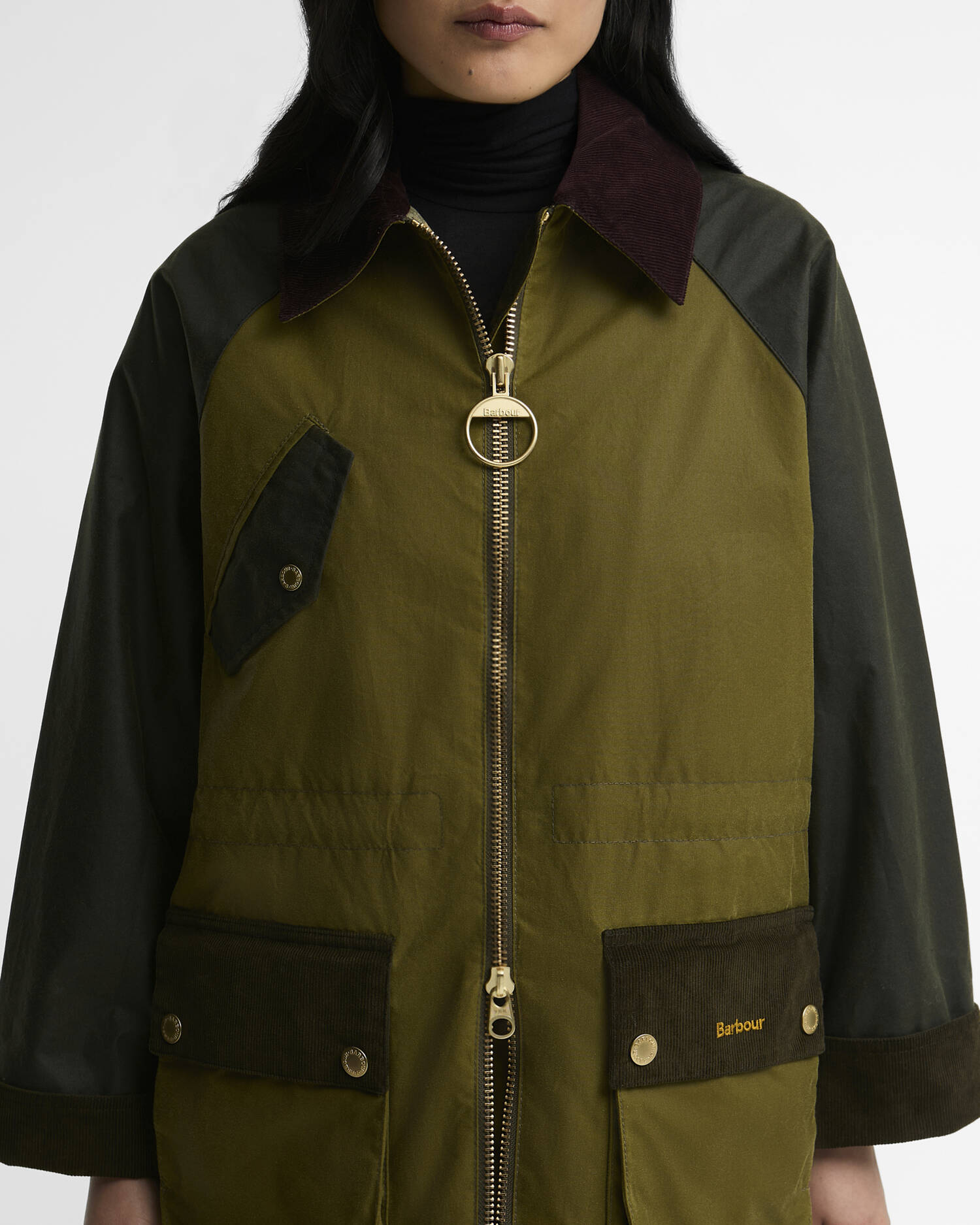 Treeton Waxed Jacket Golden Olive/Fern/Ancient image number 4