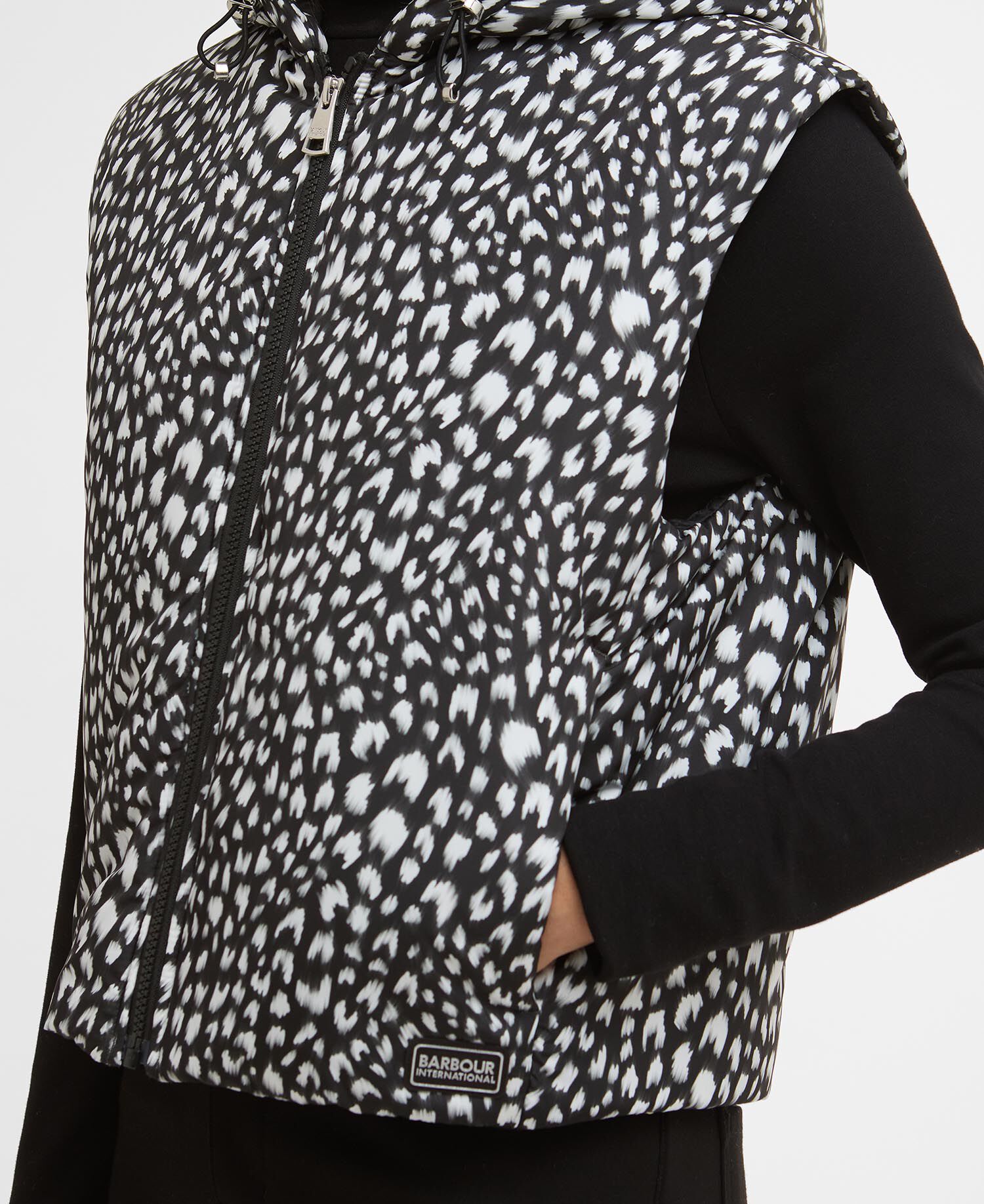 Weste Calista Printed Snow Leopard