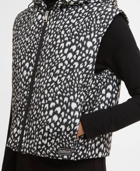 Weste Calista Printed Snow Leopard