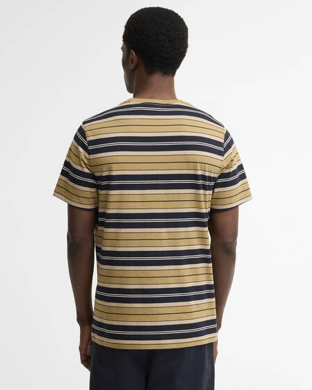 Barbour T-Shirt Tartham Striped Tailored Stone