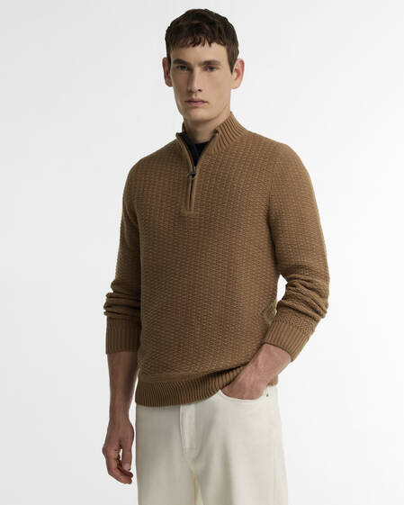 Maglione con zip corta Pluckley Sandstone