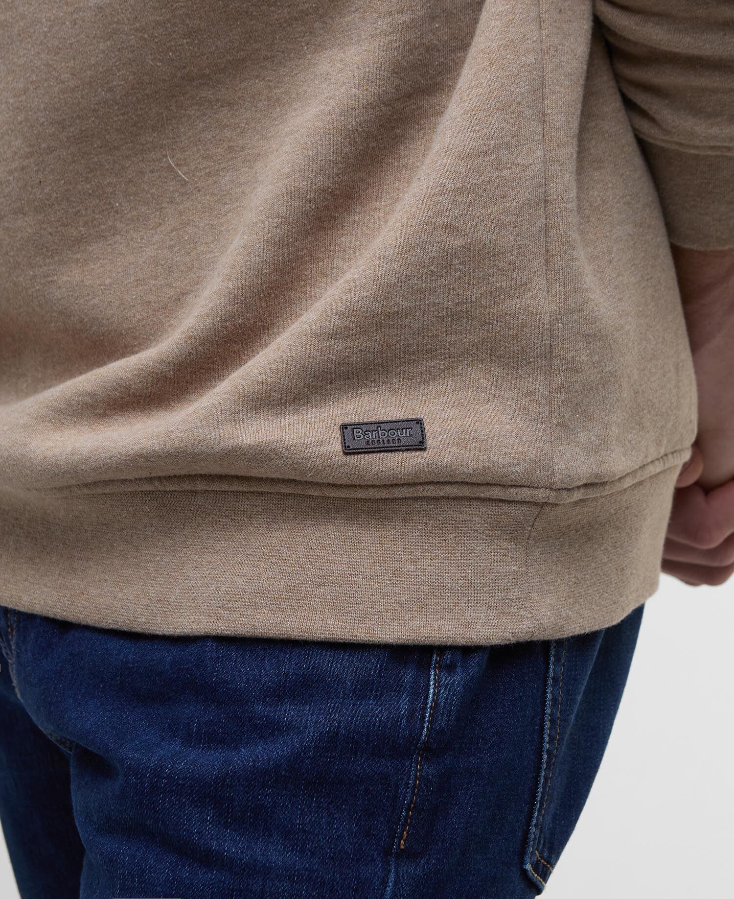 Nelson Quarter-Zip Sweatshirt Stone Marl