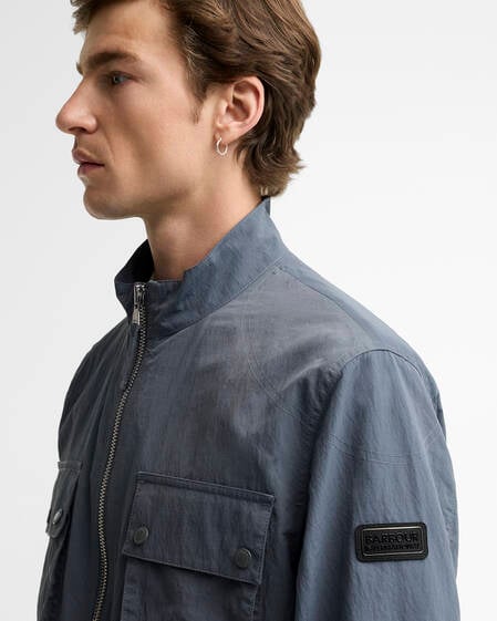 Jacke Course Showerproof Washed Charcoal