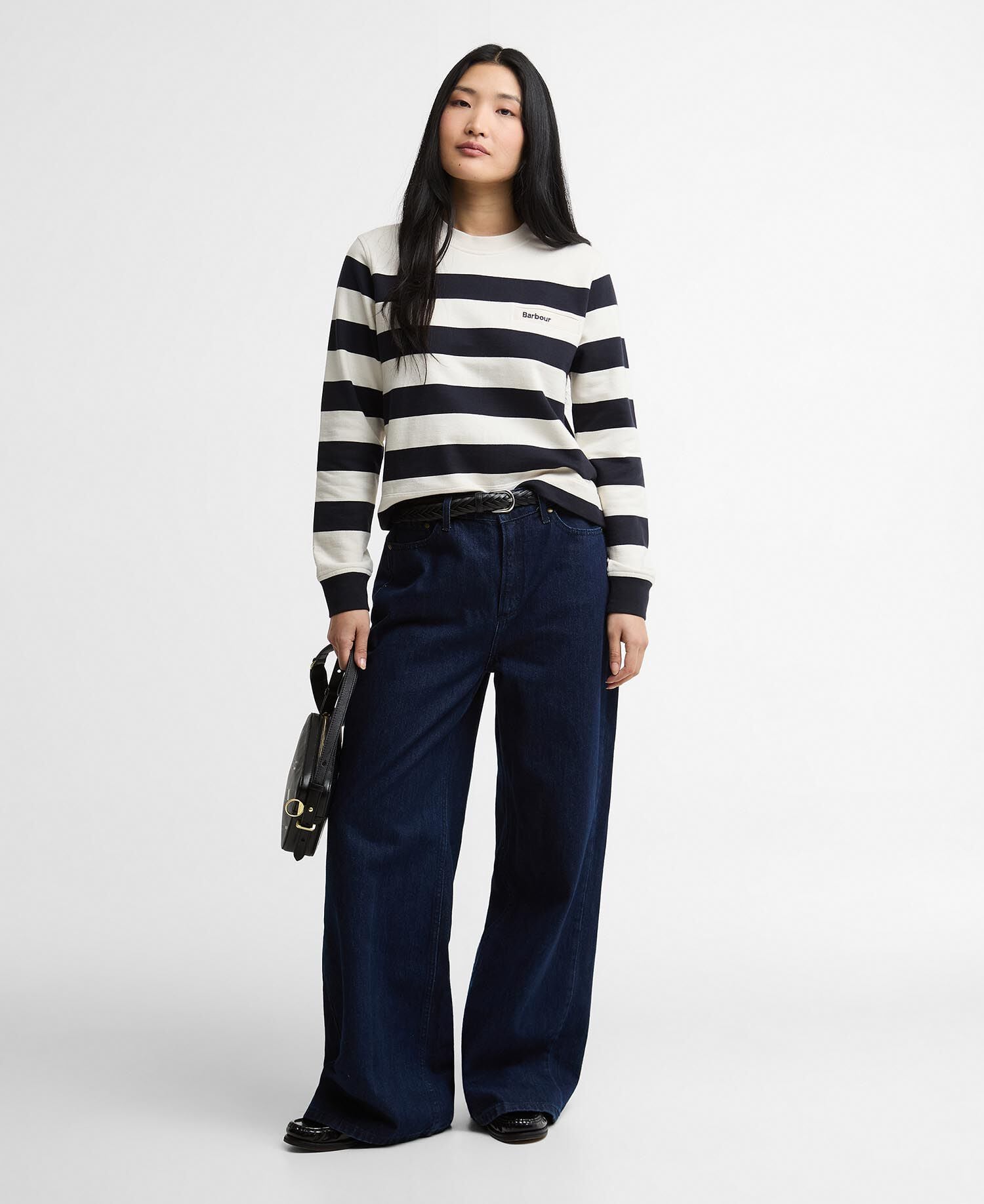 Sweatshirt Aylesby Striped Dark Navy/Cloud Stripe