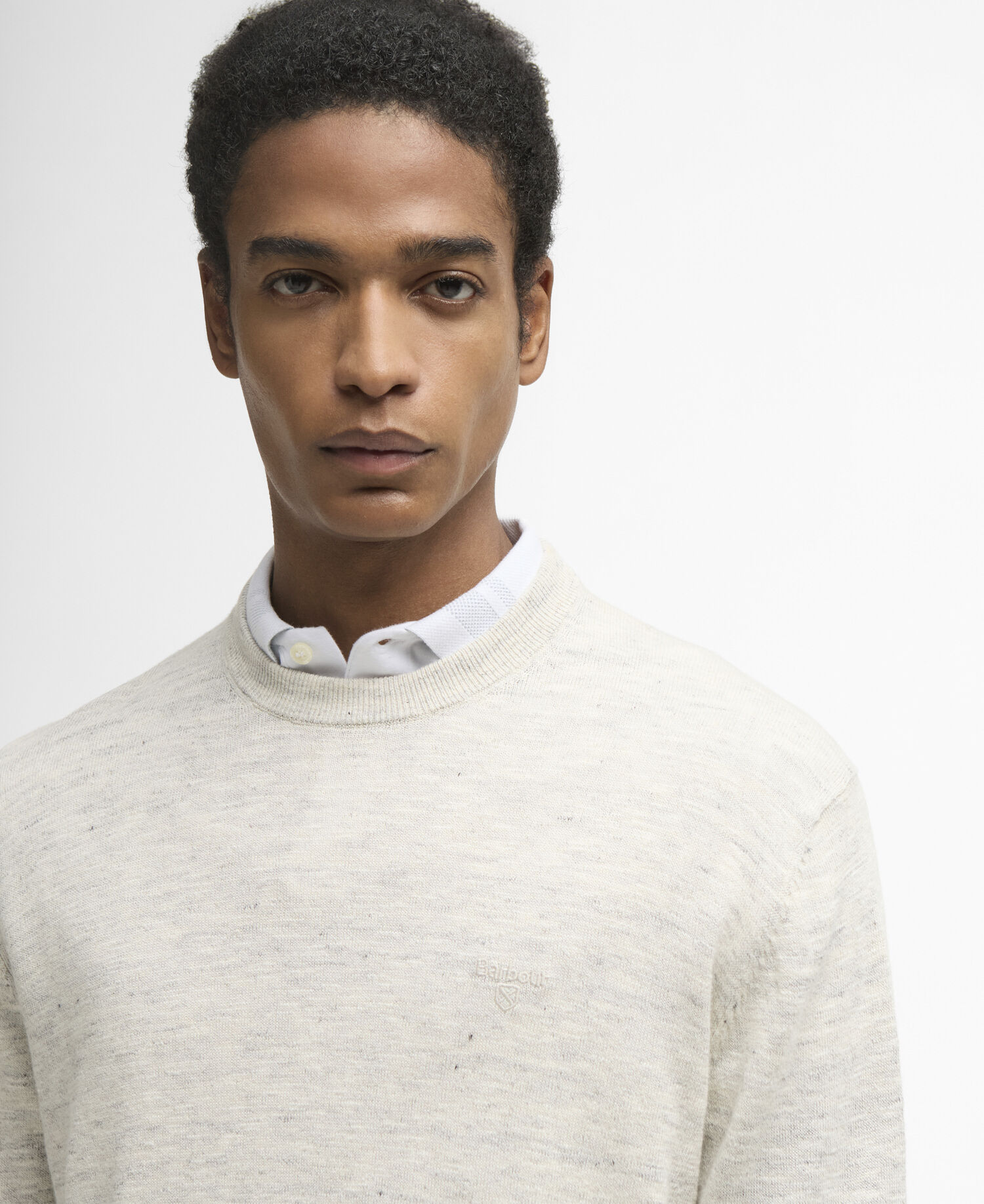 Maglione girocollo in misto lino Flaxby Neutral