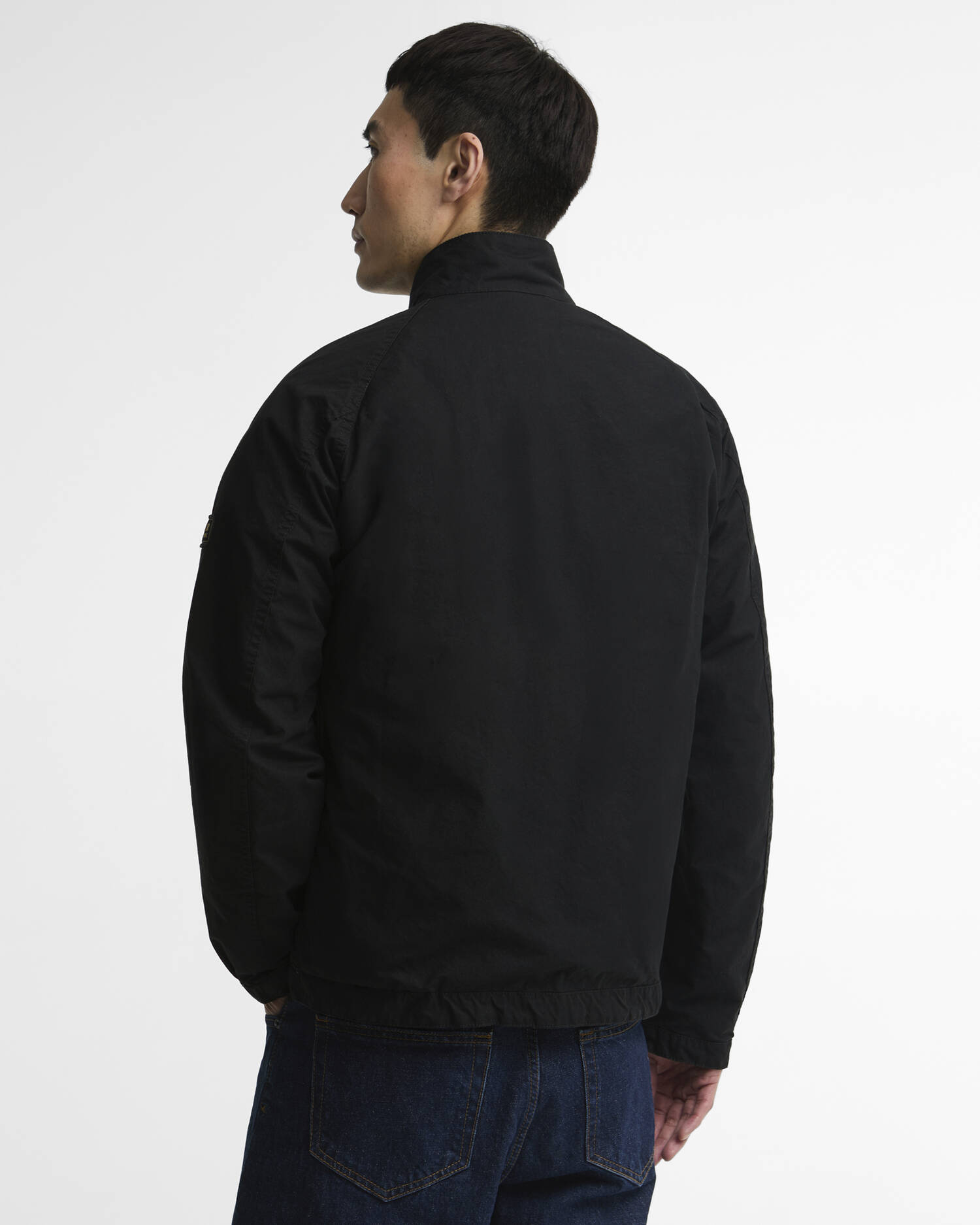 B.Intl Wachsjacke Club Blouson Washed Black image number 2
