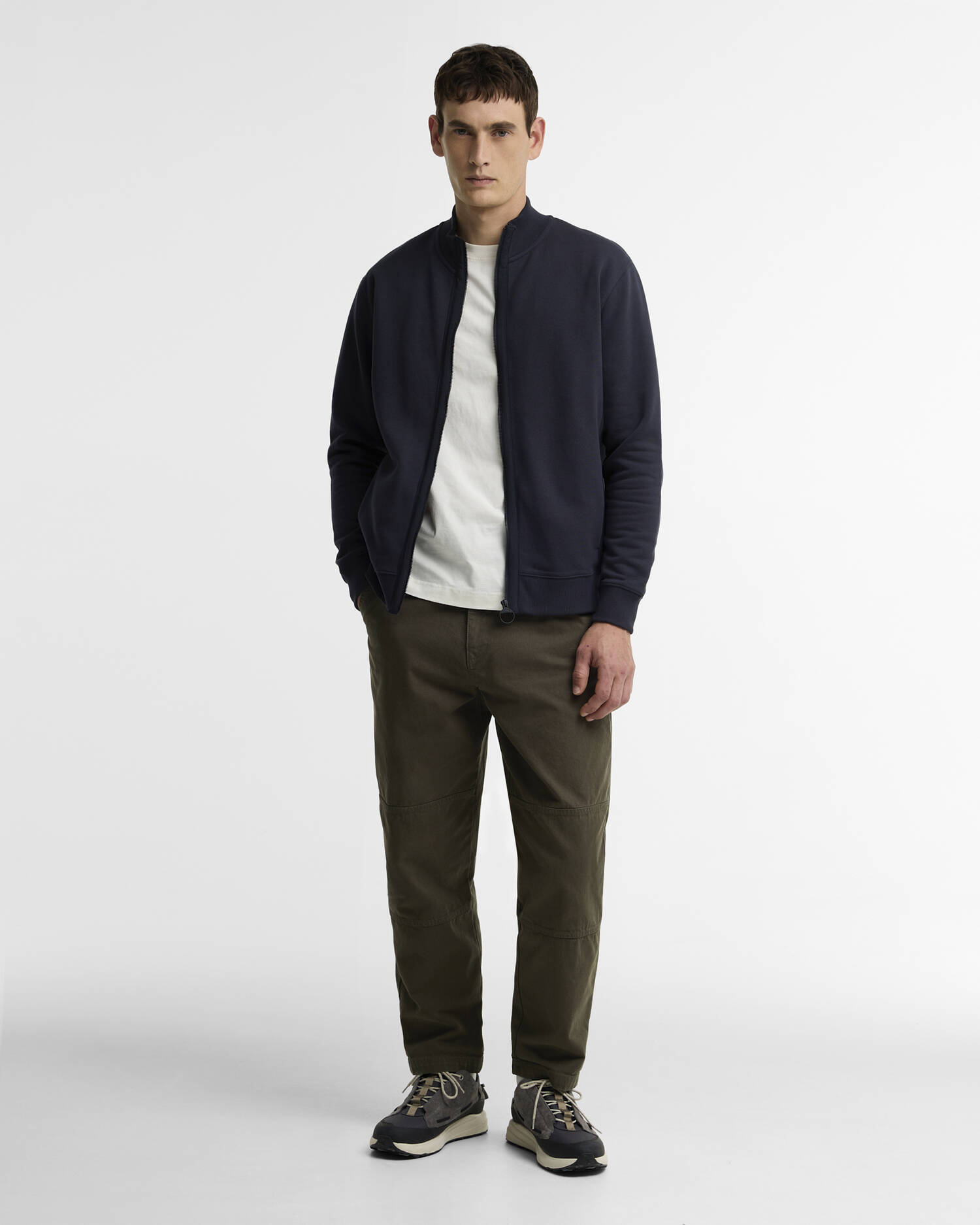 Caldbeck Zip-Up Sweatshirt Dark Navy image number 1