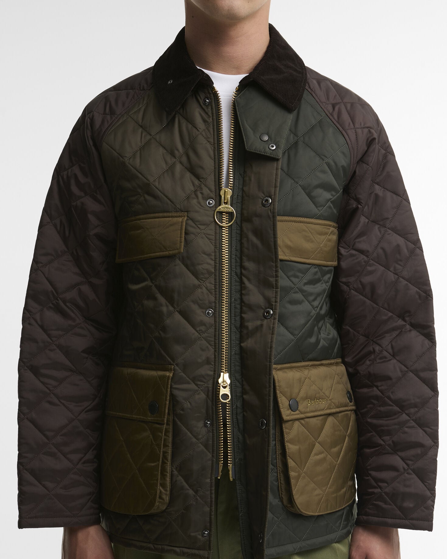 Barbour Steppjacke Patchwork Sugarlump Bedale Sage