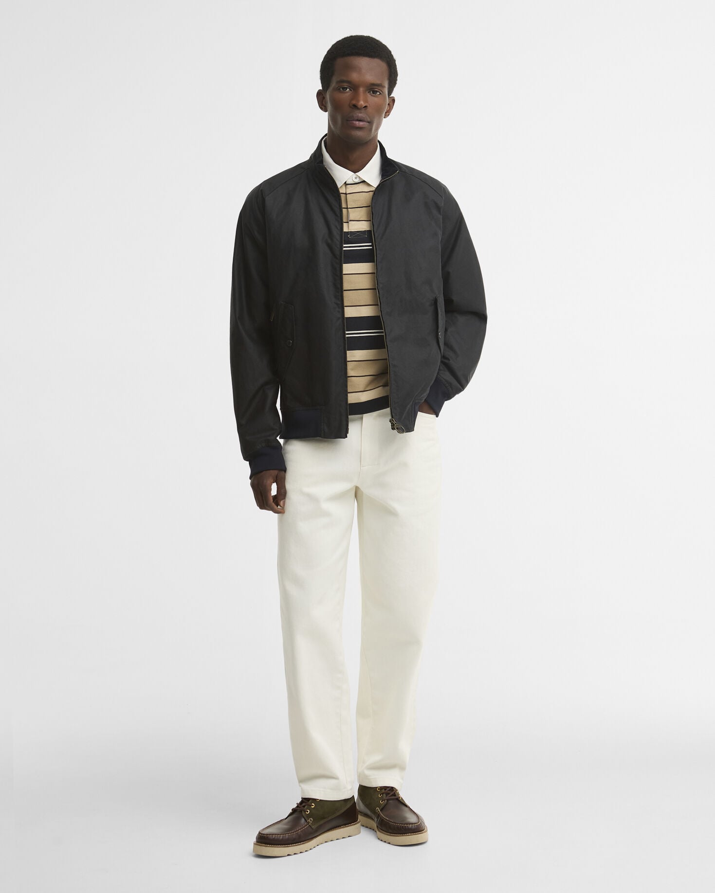 Chelsea Blouson Waxed Jacket Navy