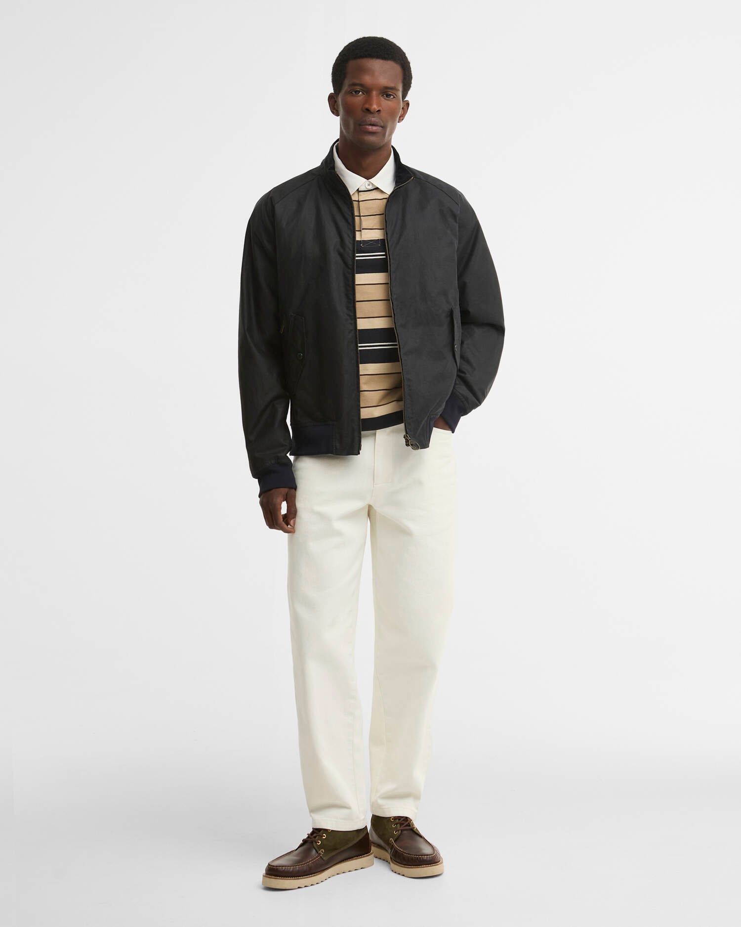 Chelsea Blouson Waxed Jacket Navy image number 1