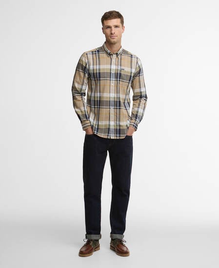 Camicia a maniche lunghe dalla vestibilit&agrave; leggermente aderente Newbridge Stone