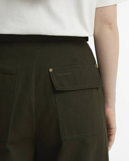 Barbour Hose Annette Wide-Leg Sage