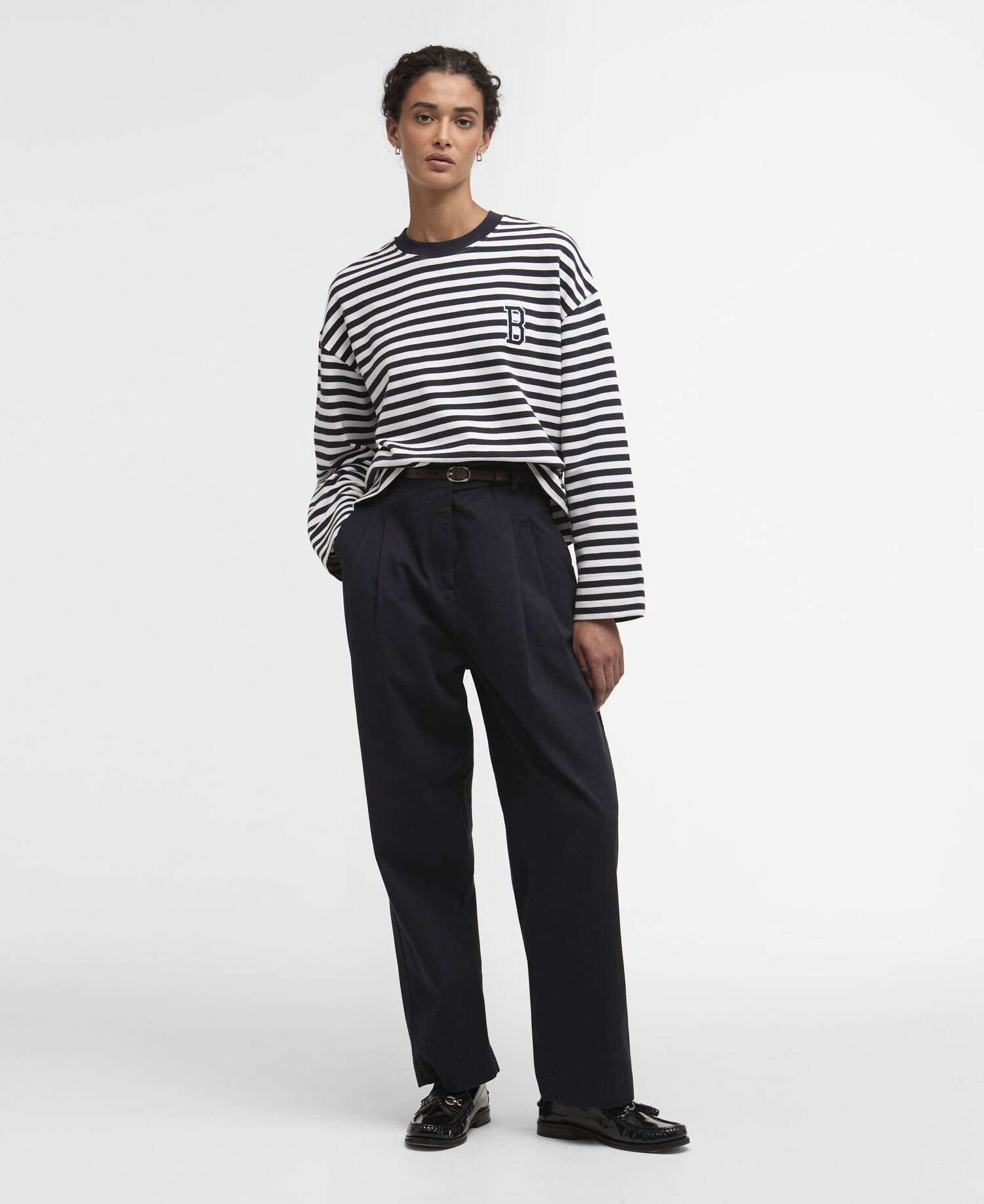 Sweatshirt Gabby Striped Dark Navy Stripe image number 1