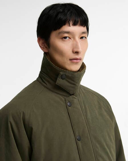 Oversized Padded Transport Jacket Olive