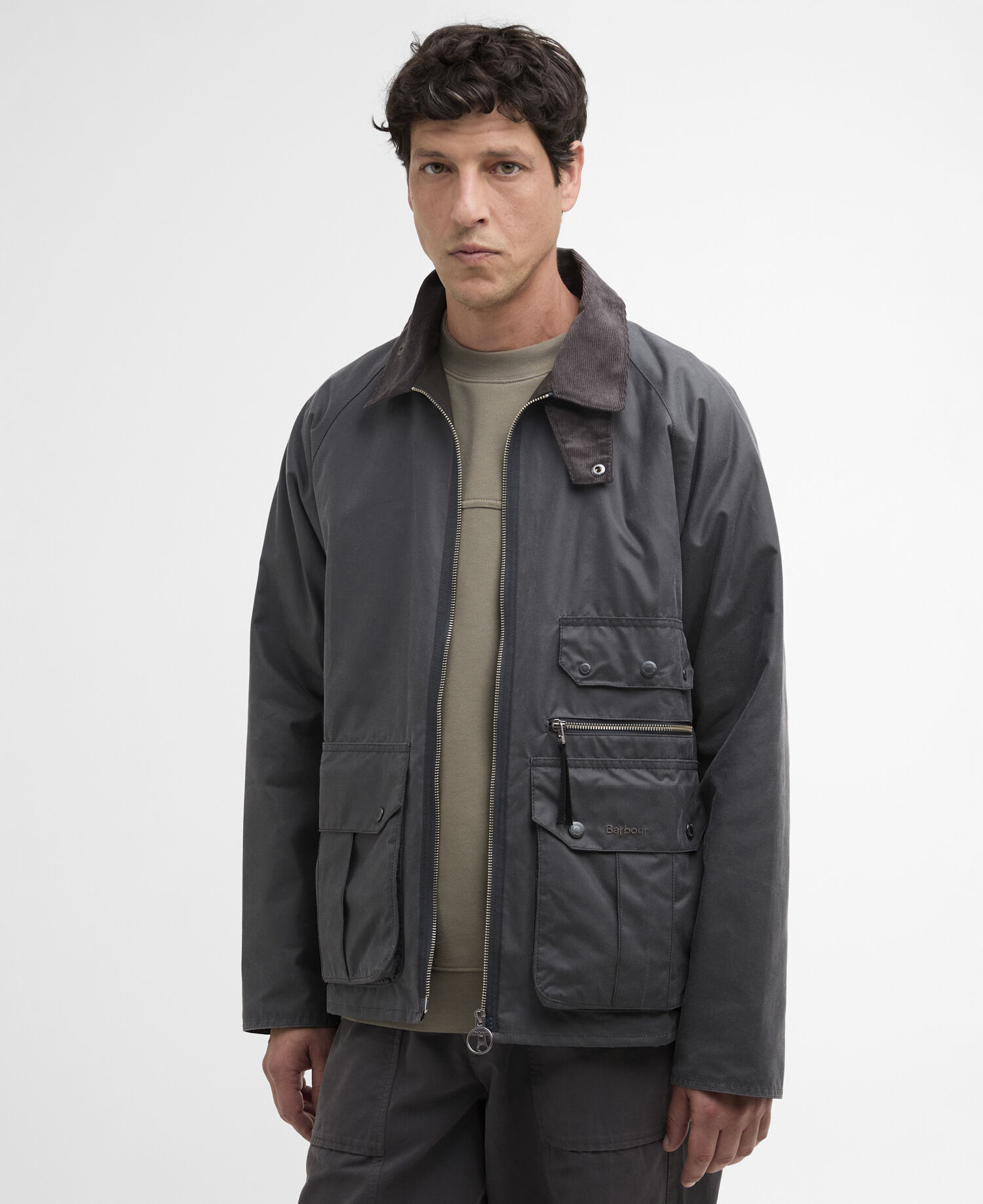 Re-Engineered Blackett Spey Waxed Jacket Asphalt