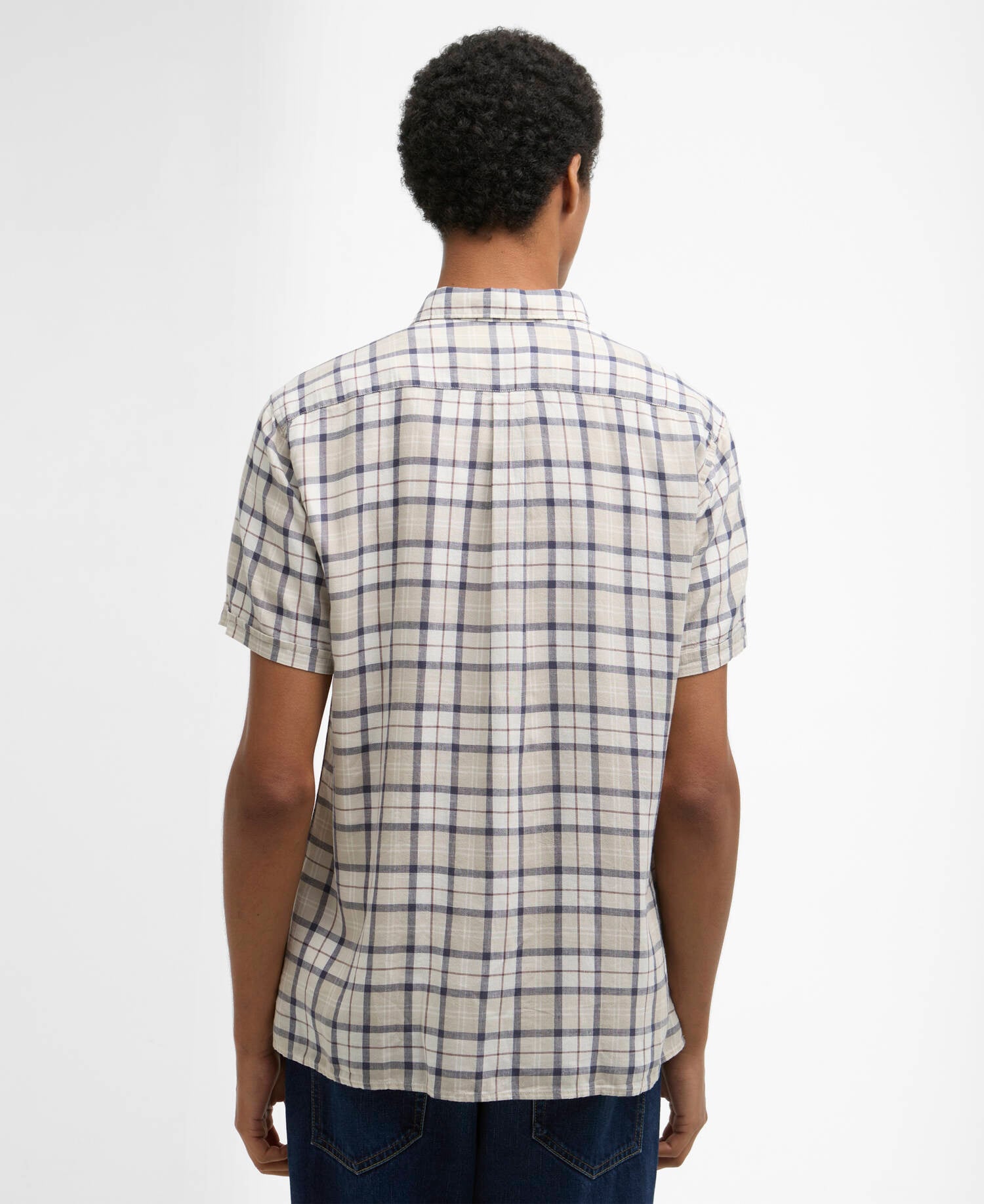 Midfield Tartan Regular Short-Sleeved Shirt Oban Mist Tartan image number 2