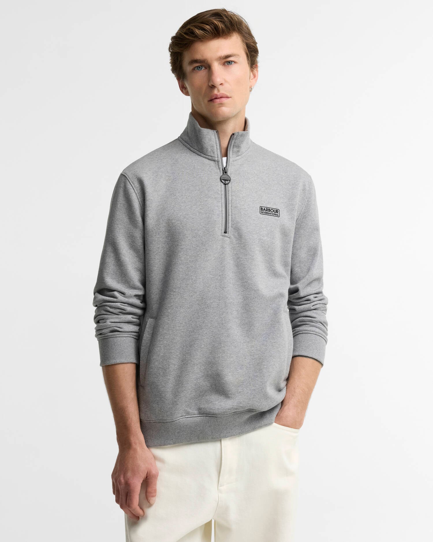 Essential Half-Zip Sweatshirt Anthracite Marl image number 0