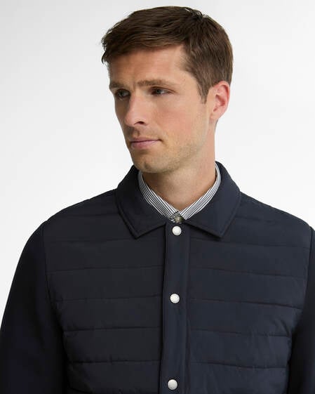 Knowle Quilted Sweatshirt Dark Navy