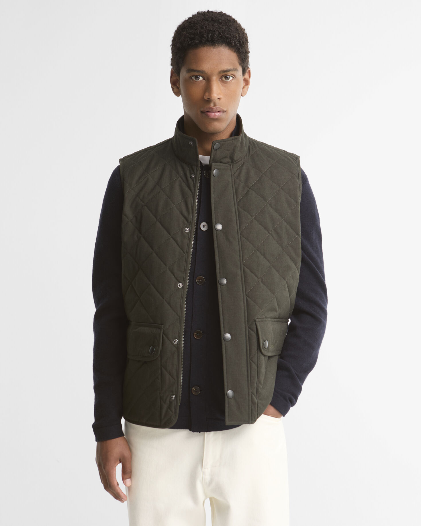 Lux Lowerdale Gilet Dark Sage