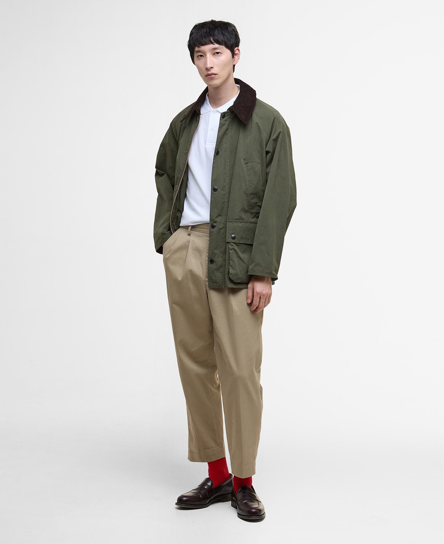 Buy Peached Oversized Bedale Casual Jacket for GBP 279.00 | BARBOUR_GB