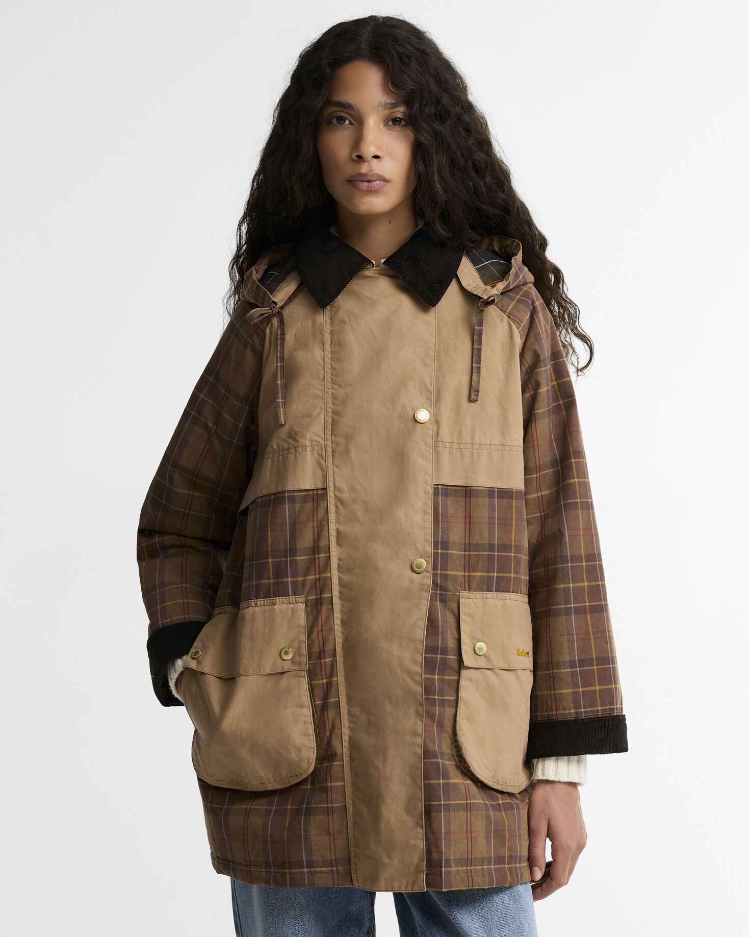 Giacca casual Elsie Muted Tartan/Bark/Mixed Tartan