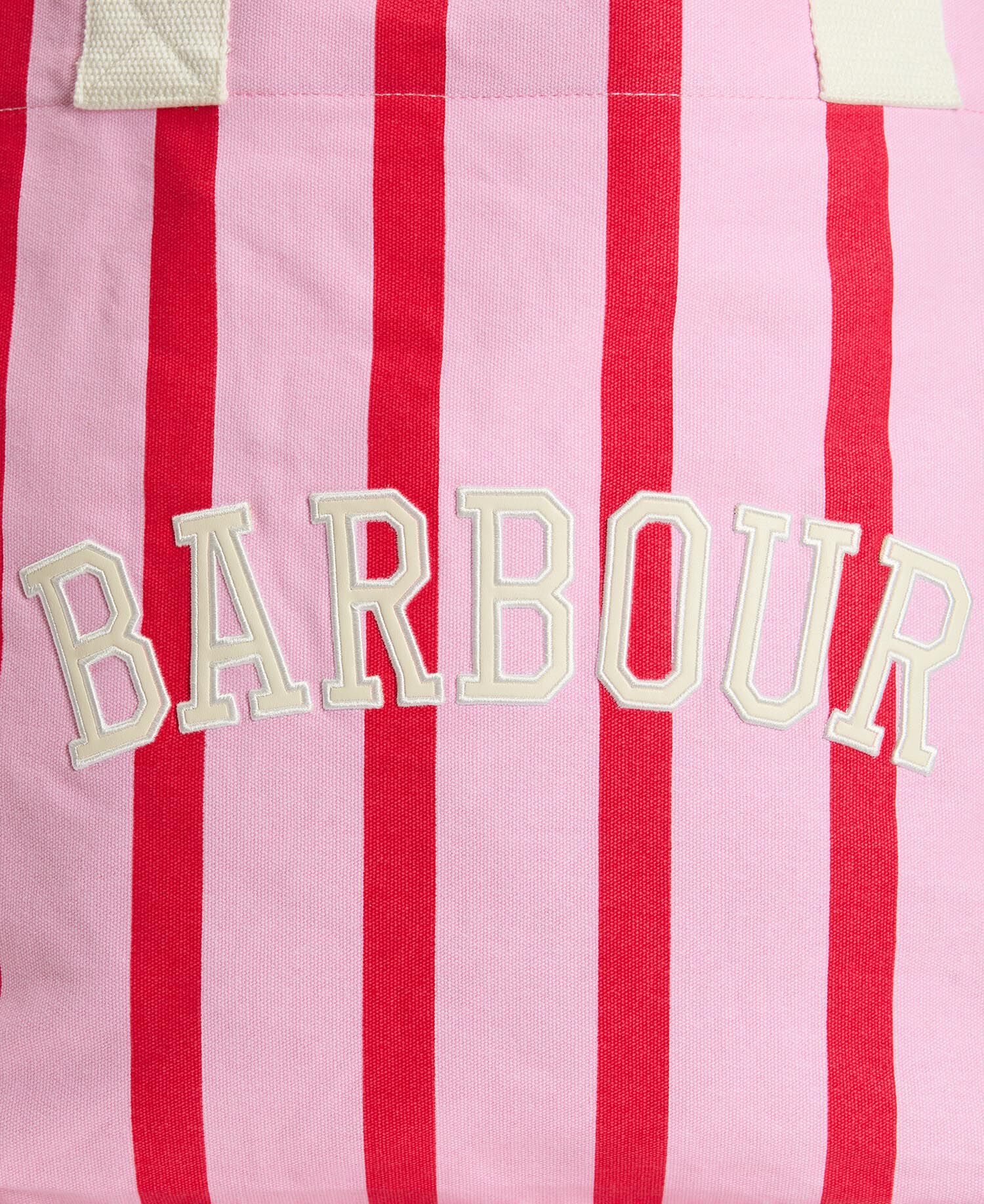 Emily Stripe Tote Bag Cherry Blossom