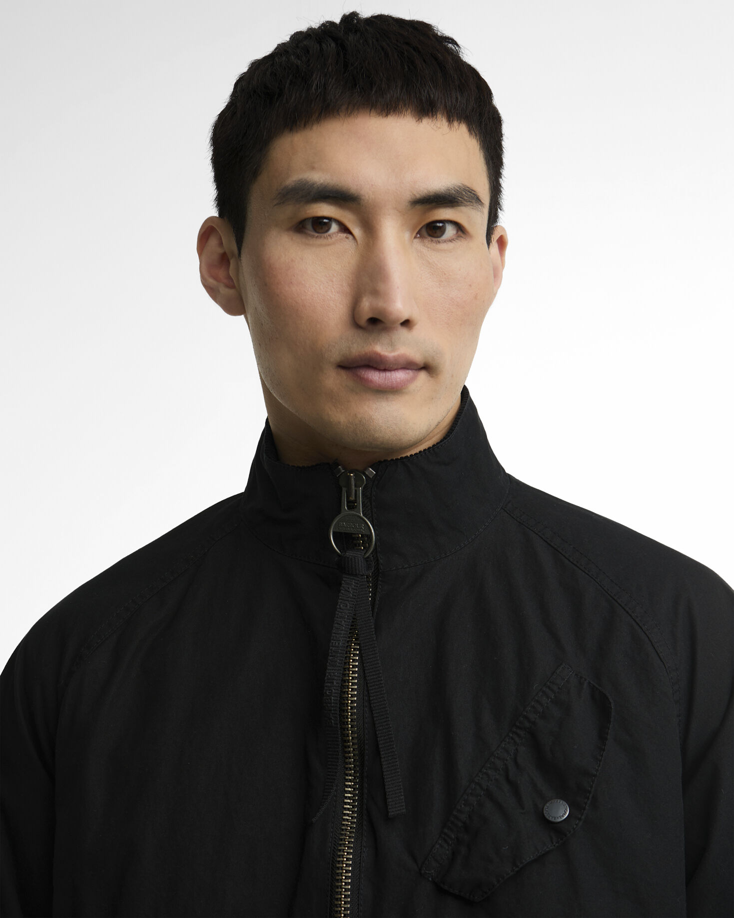B.Intl Wachsjacke Club Blouson Washed Black