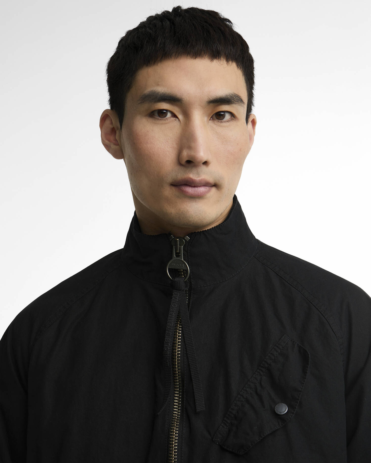 B.Intl Wachsjacke Club Blouson Washed Black image number 3