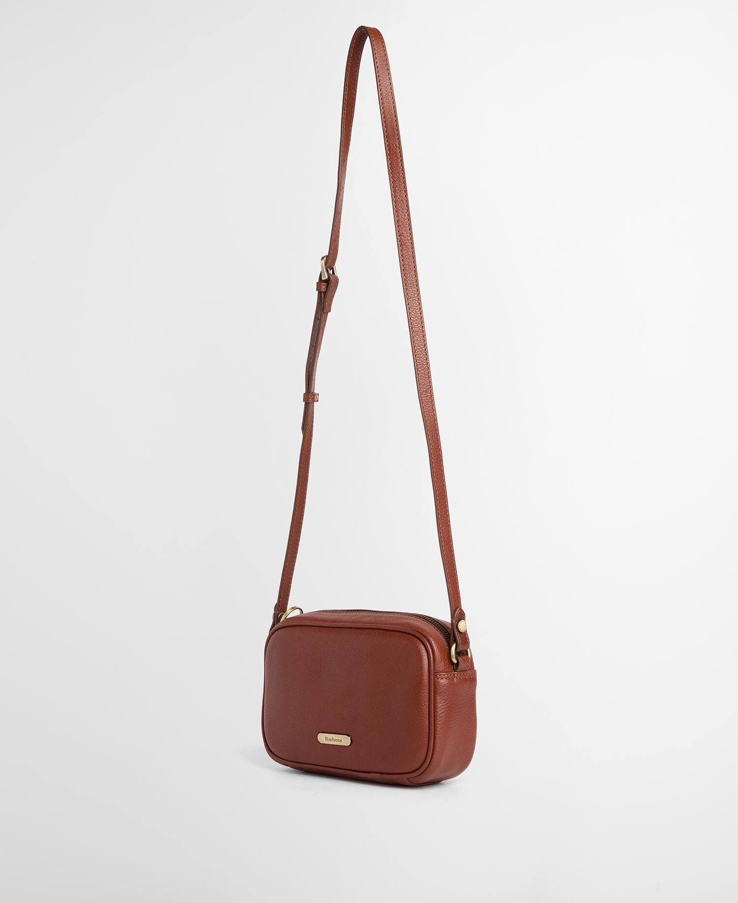 Daphne Mini Leather Crossbody Bag Brown