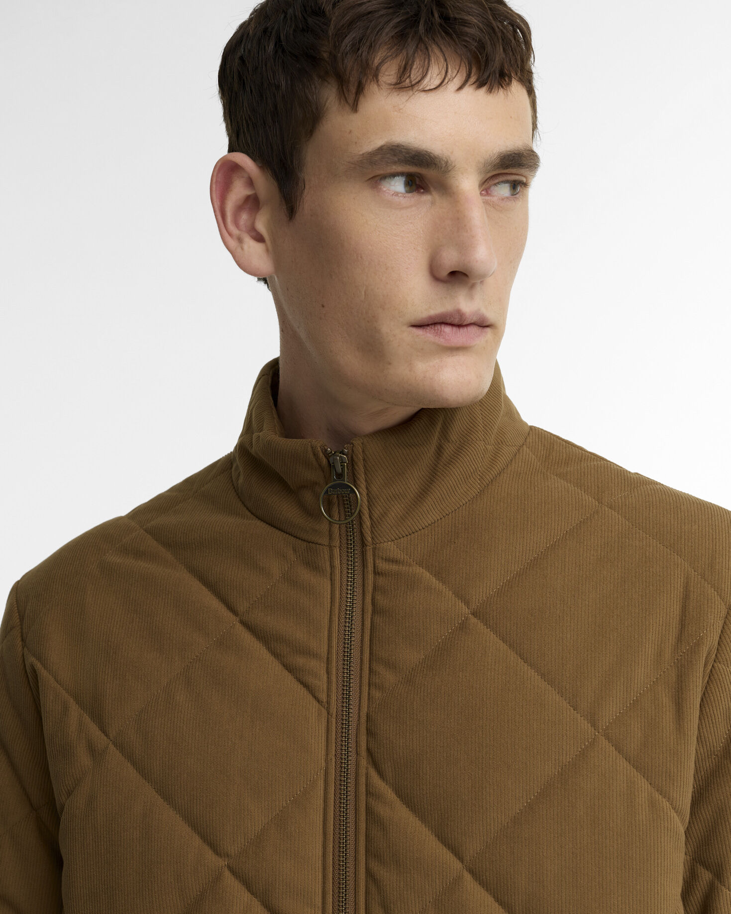 Corden Quilted Jacket Dark Sandstone