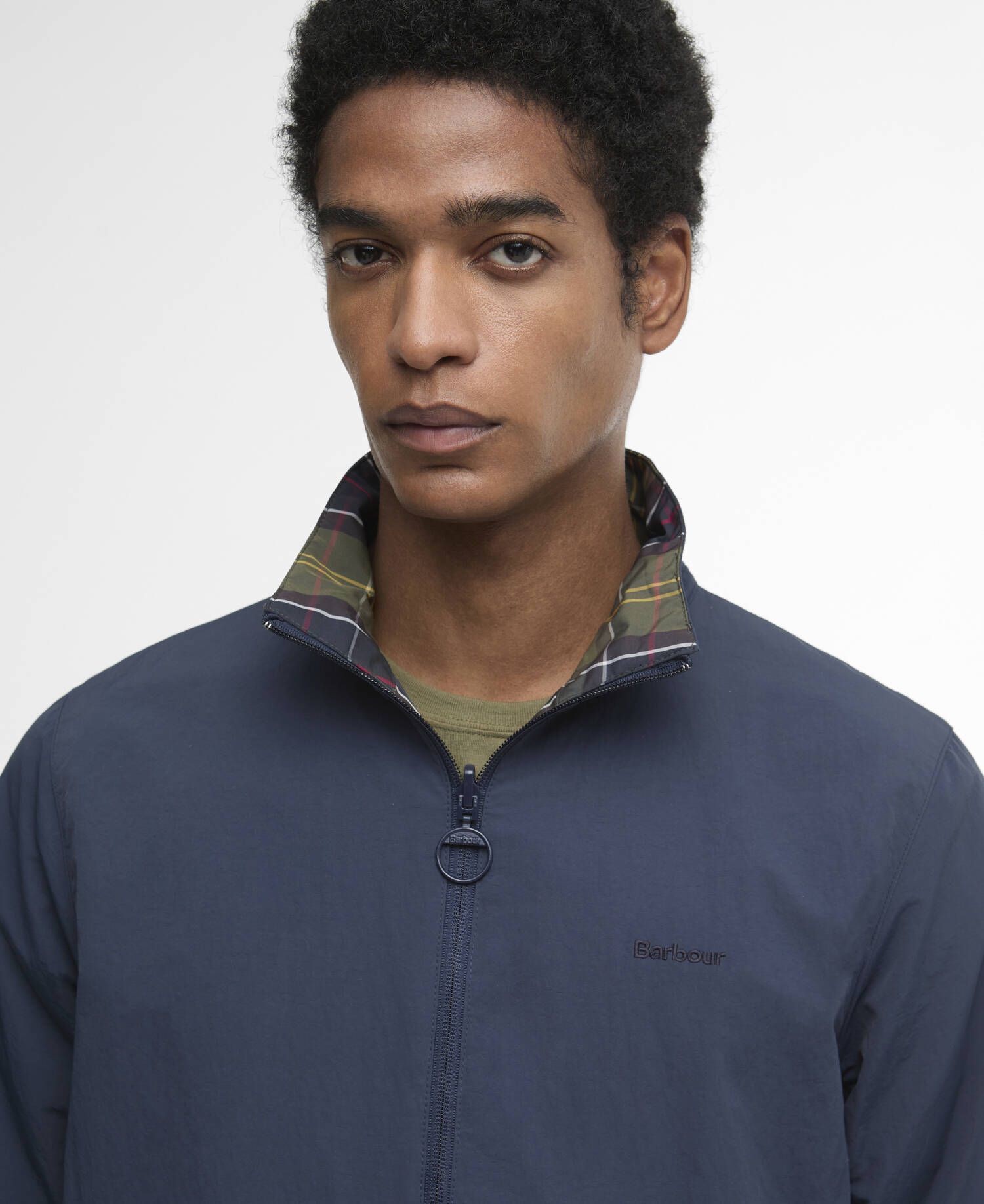 Reversible Korbel Showerproof Jacket Navy image number 3