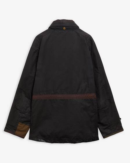 Barbour Re-loved Men's Sapper Waxed Jacket - Size L Black