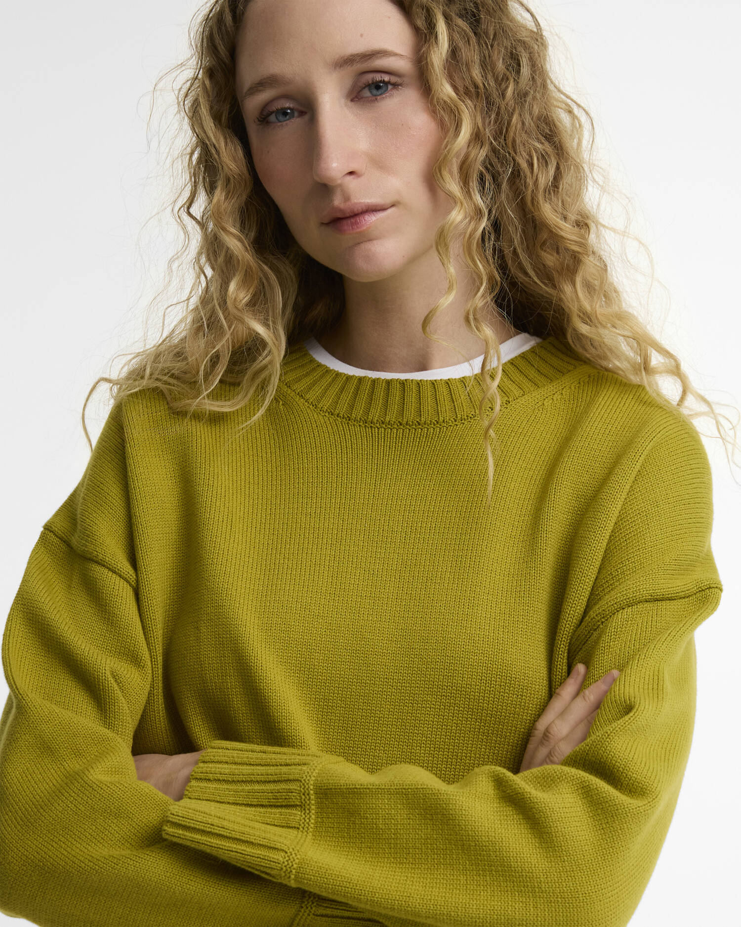 Harling Crew Neck Jumper Pear image number 4