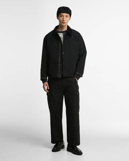 Barbour Freizeitjacke Oversized Reversible Transport Black
