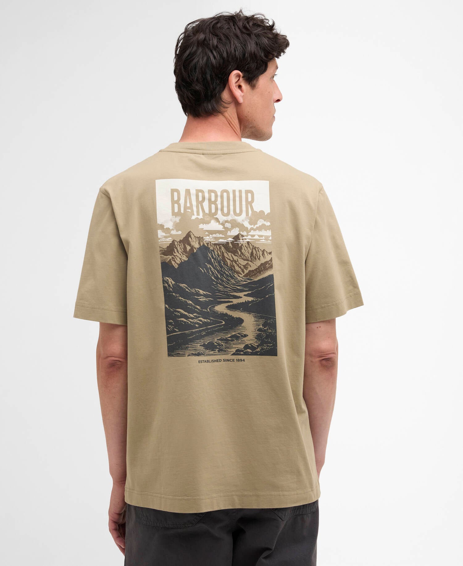 Morden Relaxed Graphic T-Shirt Grey Olive image number 2