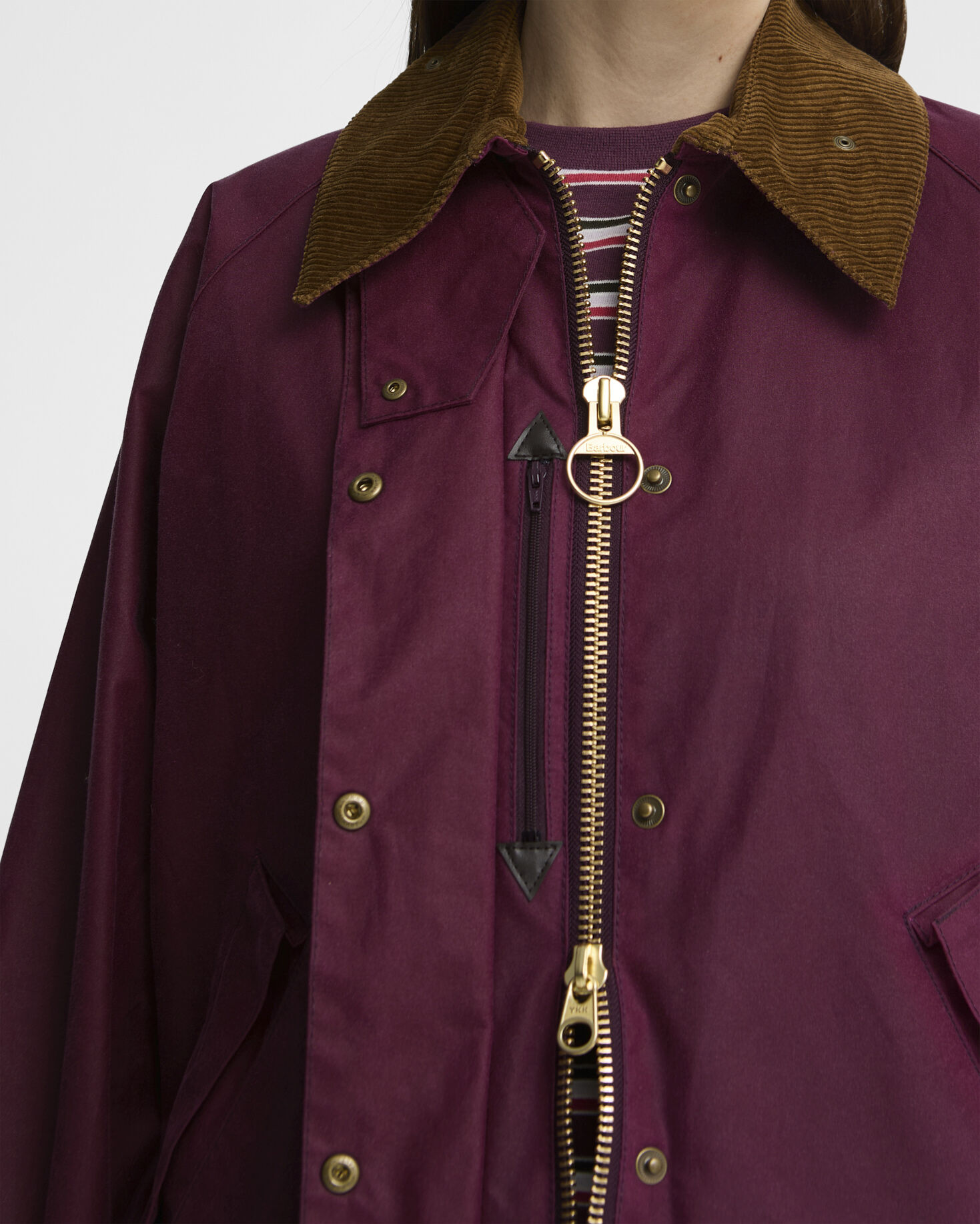 Women's Transport Waxed Jacket Wine/Classic