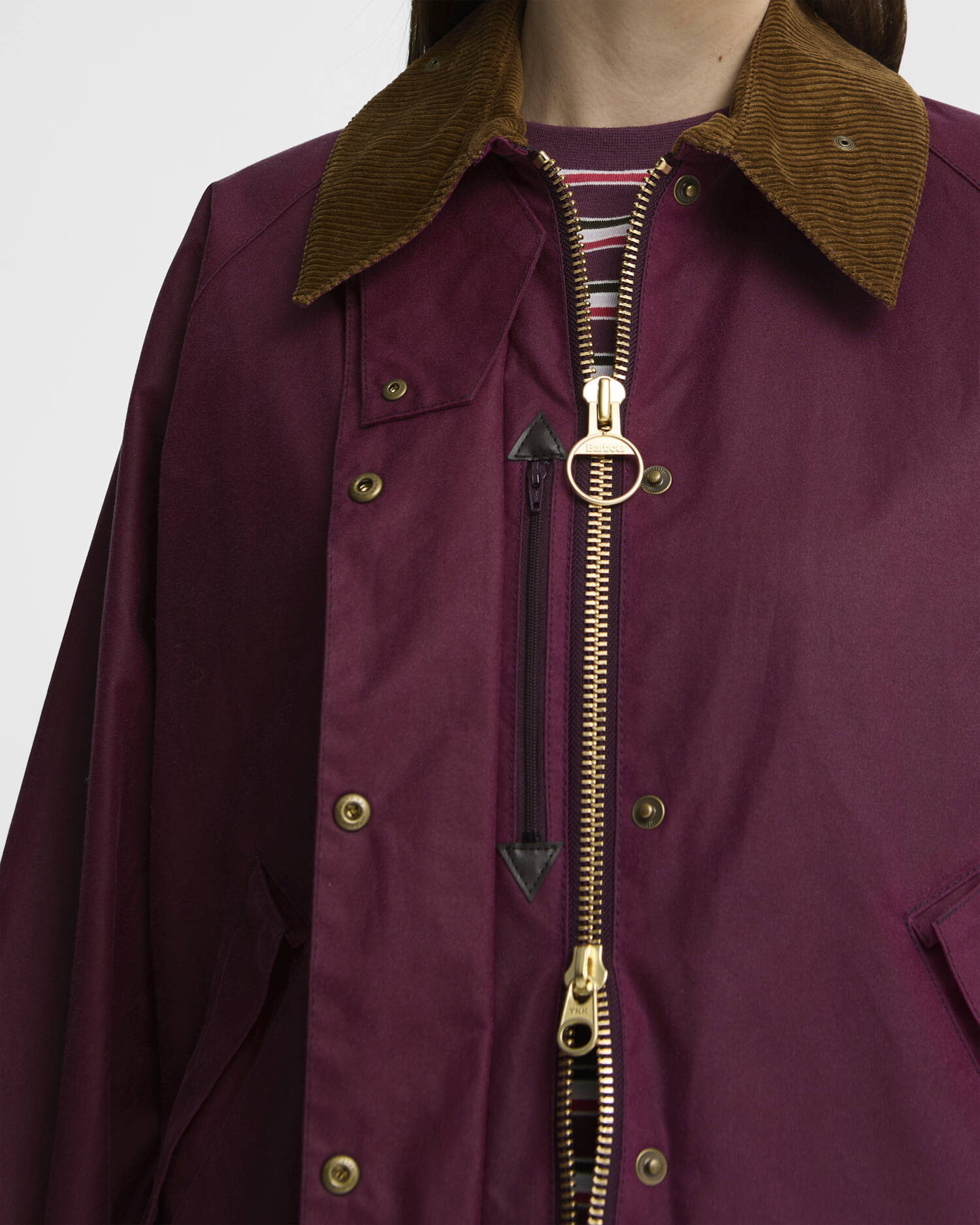 Women's Transport Waxed Jacket Wine/Classic image number 4