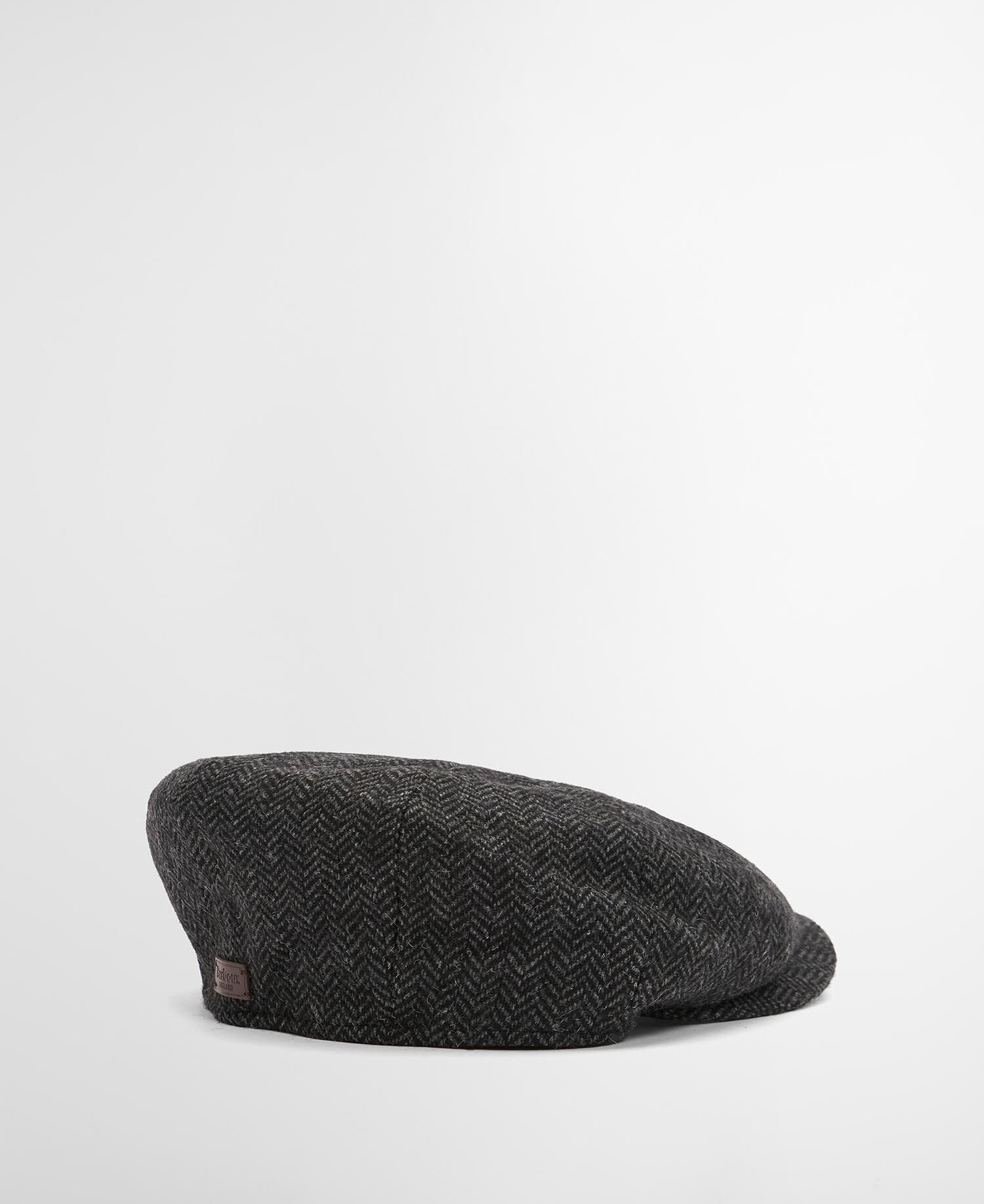 Cappello baker boy Fyne in tweed Charcoal Grey