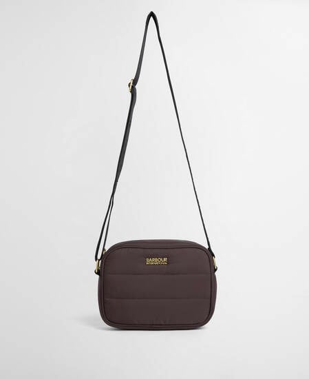 Monaco Baffle Quilted Crossbody Bag Truffle