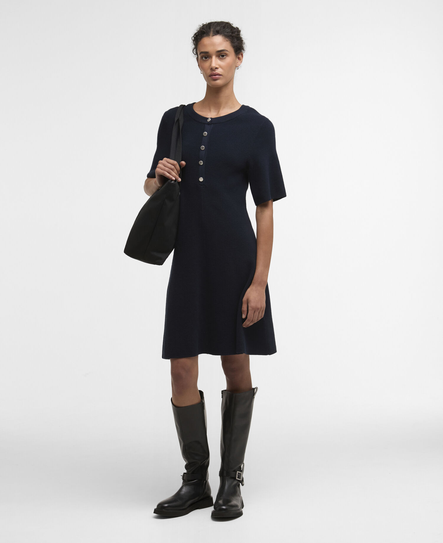 Mini abito in maglia Camille Dark Navy