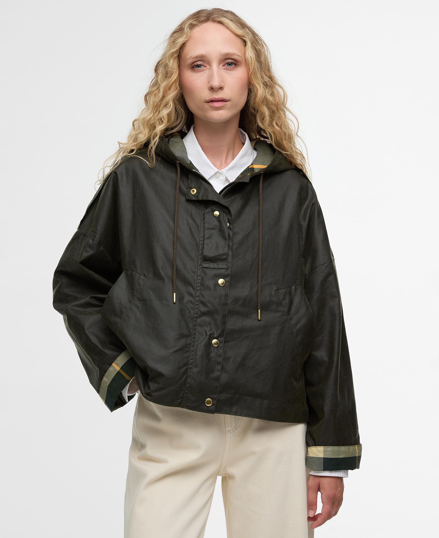 Giacca cerata Ryedale Archive Olive/Ancient Tartan