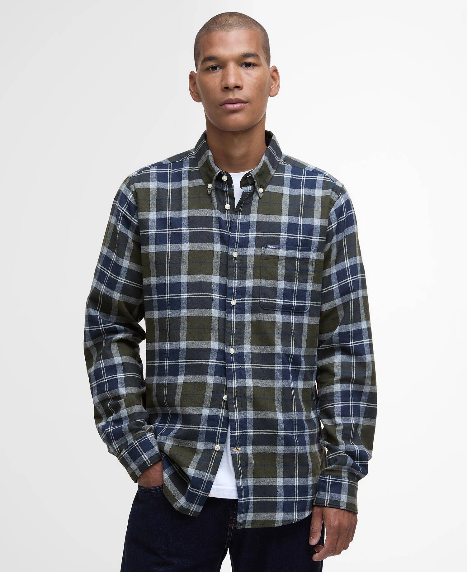 Camicia Rasay a maniche lunghe dalla vestibilit&agrave; leggermente aderente Fernwood Tartan image number 0